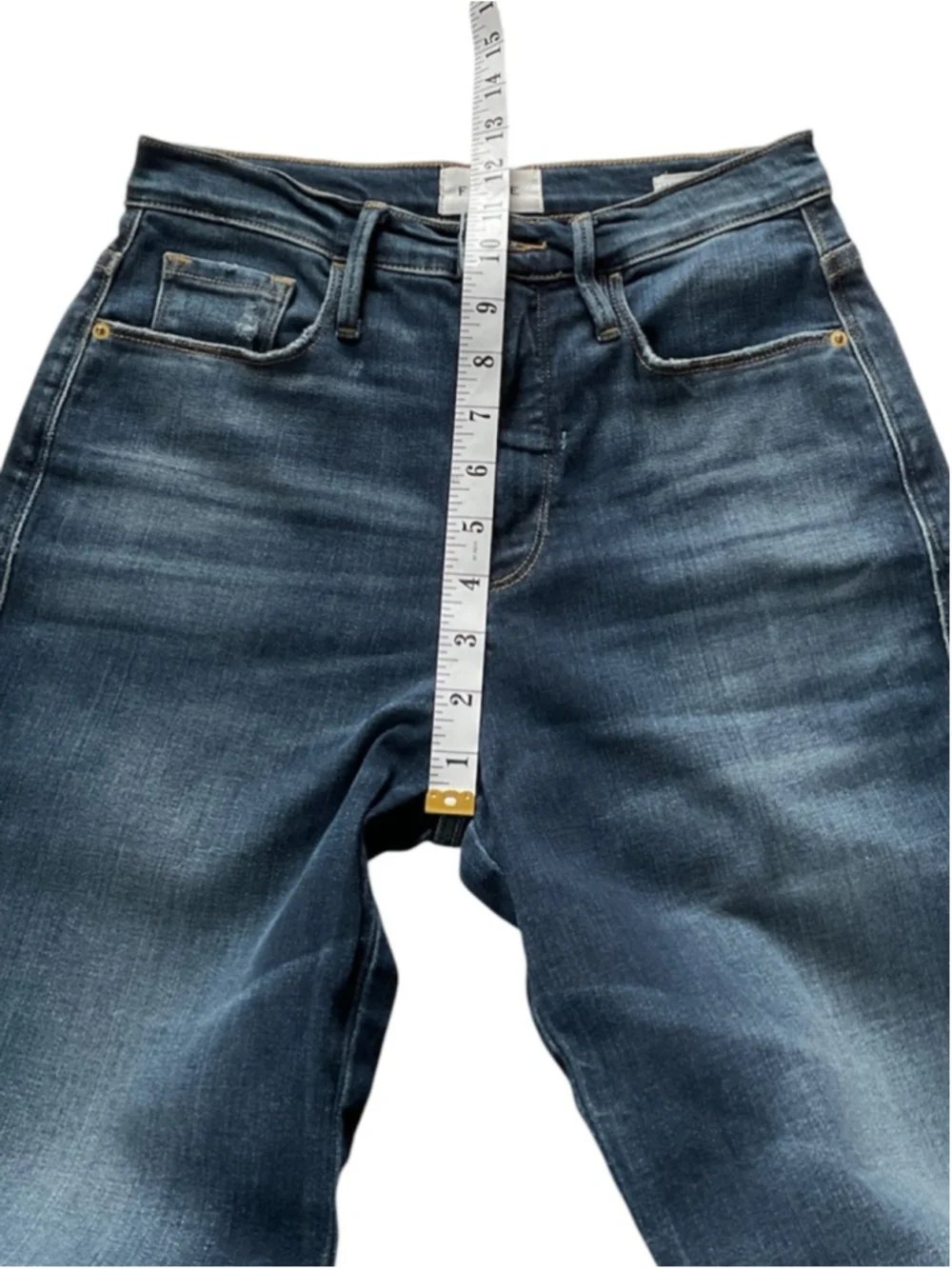 Frame Le Sylvie Slender Straight Dark Blue Jeans, size 26 - Picture 9 of 10